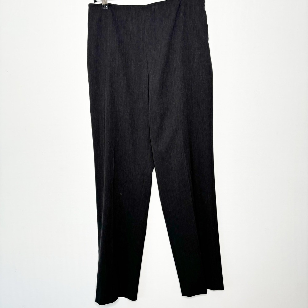 Y2k Lauren Ralph Lauren‎ Wool Trousers Size 12 Gray High Waist Straight Leg